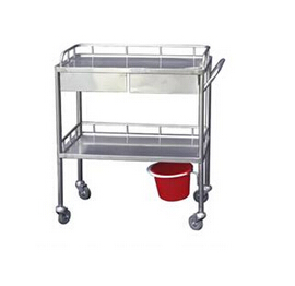 不锈钢双抽屉治疗车 GL-111