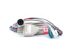 国内通用一体式五导心电导联线夹式 美标6PIN TJ-ECG-5A0I